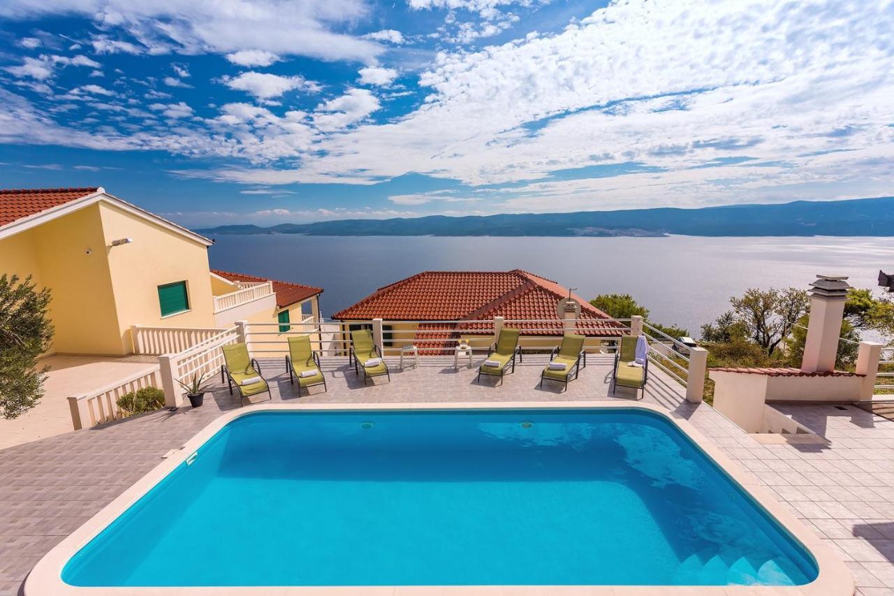 Villa Maslina, With Private 32M2Pool, Panoramic Views On 100Km Coastline, 12 Pax Локва-Рогозниця Екстер'єр фото