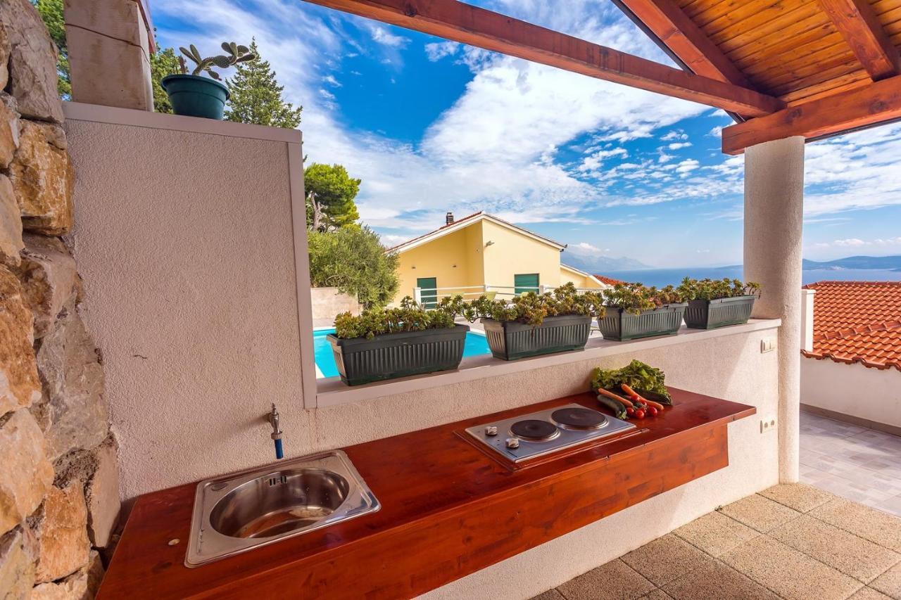 Villa Maslina, With Private 32M2Pool, Panoramic Views On 100Km Coastline, 12 Pax Локва-Рогозниця Екстер'єр фото