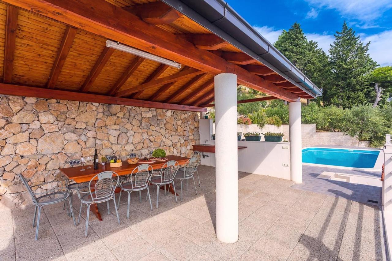 Villa Maslina, With Private 32M2Pool, Panoramic Views On 100Km Coastline, 12 Pax Локва-Рогозниця Екстер'єр фото