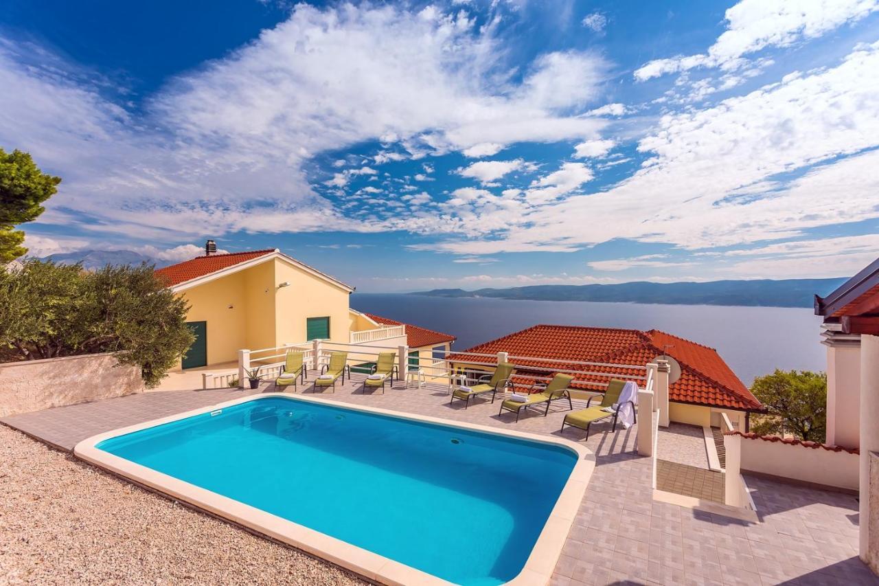 Villa Maslina, With Private 32M2Pool, Panoramic Views On 100Km Coastline, 12 Pax Локва-Рогозниця Екстер'єр фото